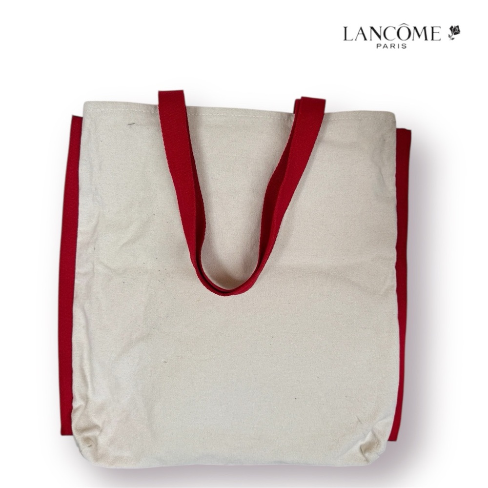 🛍️SALE🛍️ Lancôme Paris Multi-Lip Print Canvas Tote Bag - Picture 3 of 5